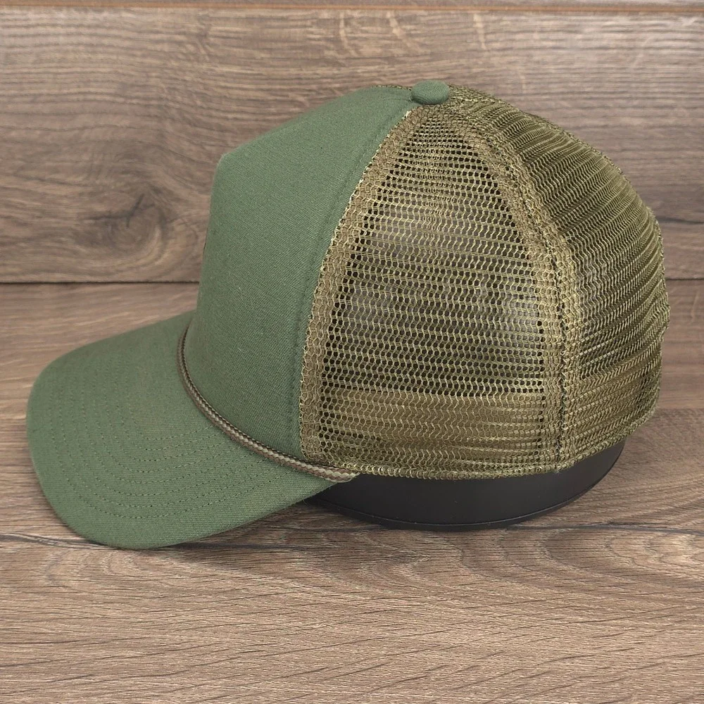 The North Face Hat Cap Snap Back Green Men Get Lost Hiking Mesh Trucker Hat Cap